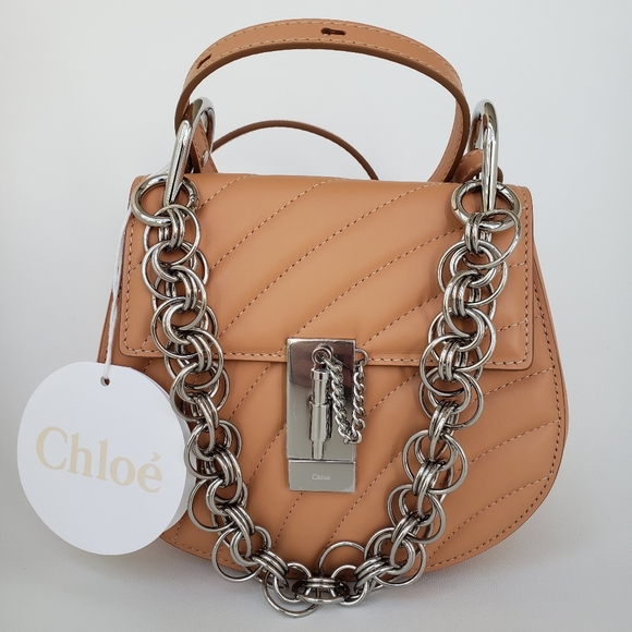 NEW $1950 CHLOÉ Drew Bijou quilted leather bag - Picture 9 of 16